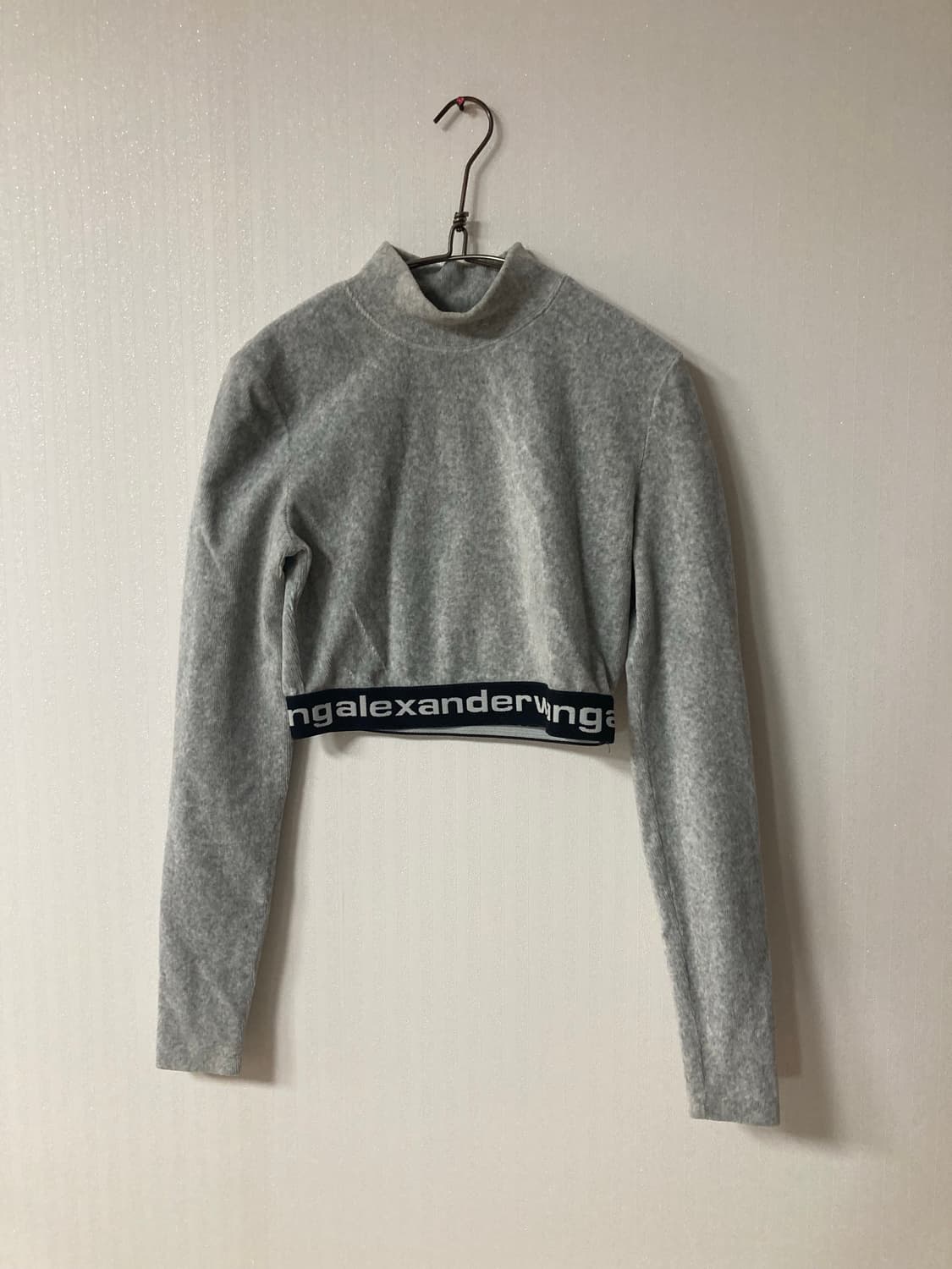 (s) 알렉산더왕 코듀로이 모크넥 크롭 맨투맨 상품이미지2