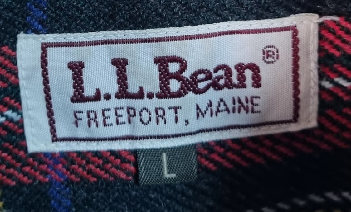 오버핏 L ) LLBEAN 엘엘빈 체크셔츠 남방 상품이미지4