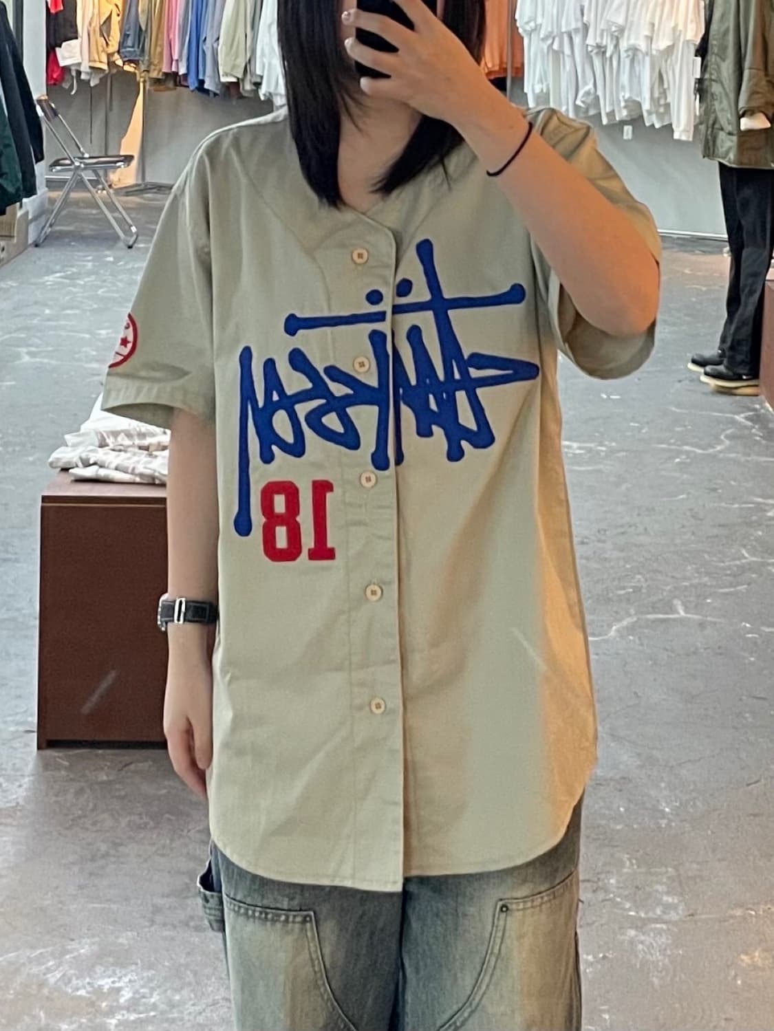 스투시 90s 올드스쿨 베이스볼 반팔 져지 H1517 상품이미지1