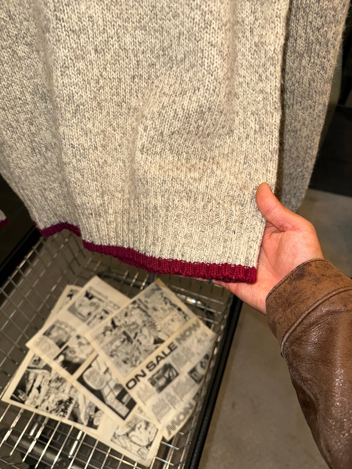 Old Beams wool line detail knitwear  상품이미지7