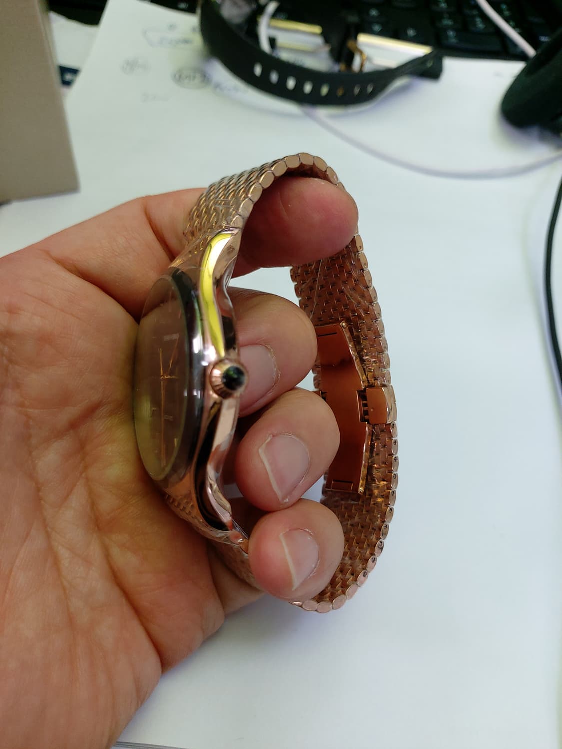 새상품 엠포리오 아르마니 오토매틱 로즈골드  상품이미지2