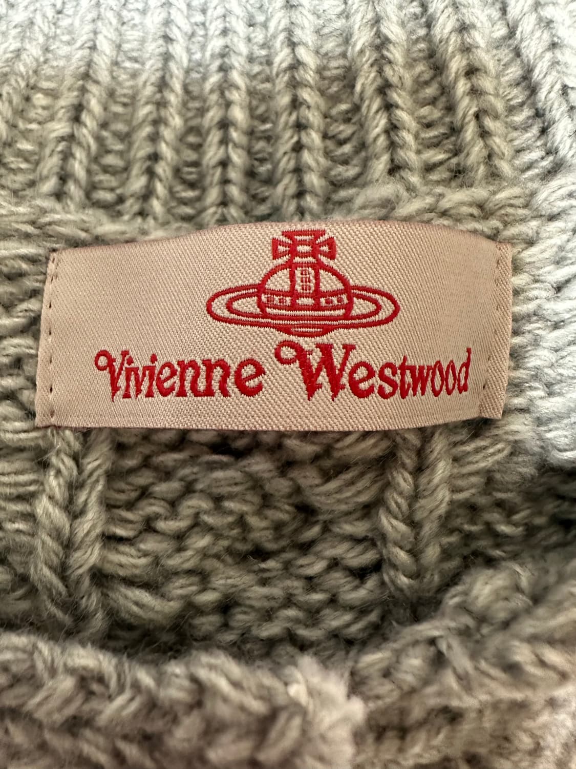 비비안웨스트우드 그레이 울케이블 가디건  상품이미지9