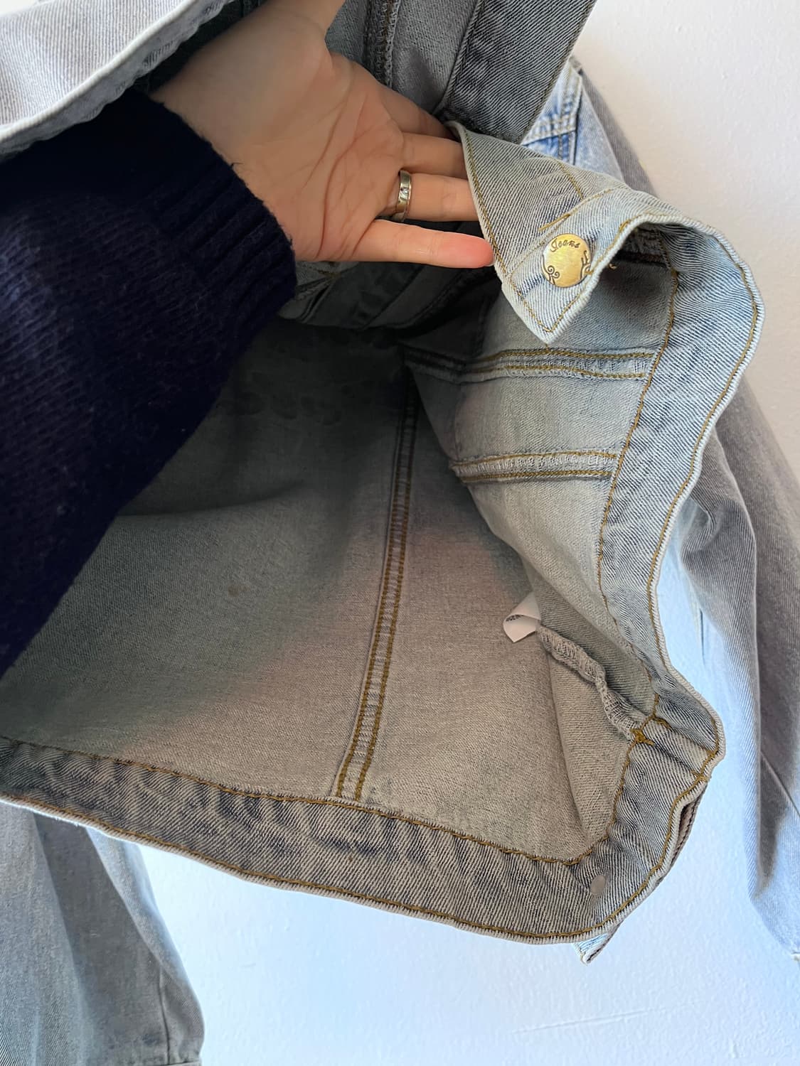 쇼핑몰 여성 루즈핏연청데님자켓 상품이미지6