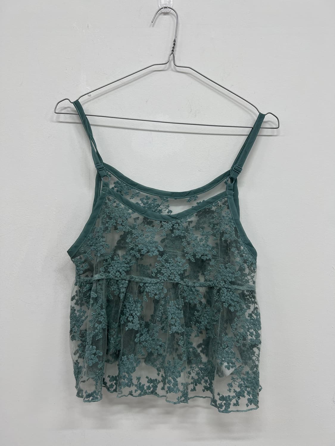 mint lace crop sleeveless 상품이미지3