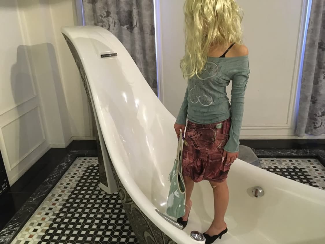 Denim printing skirt 상품이미지7