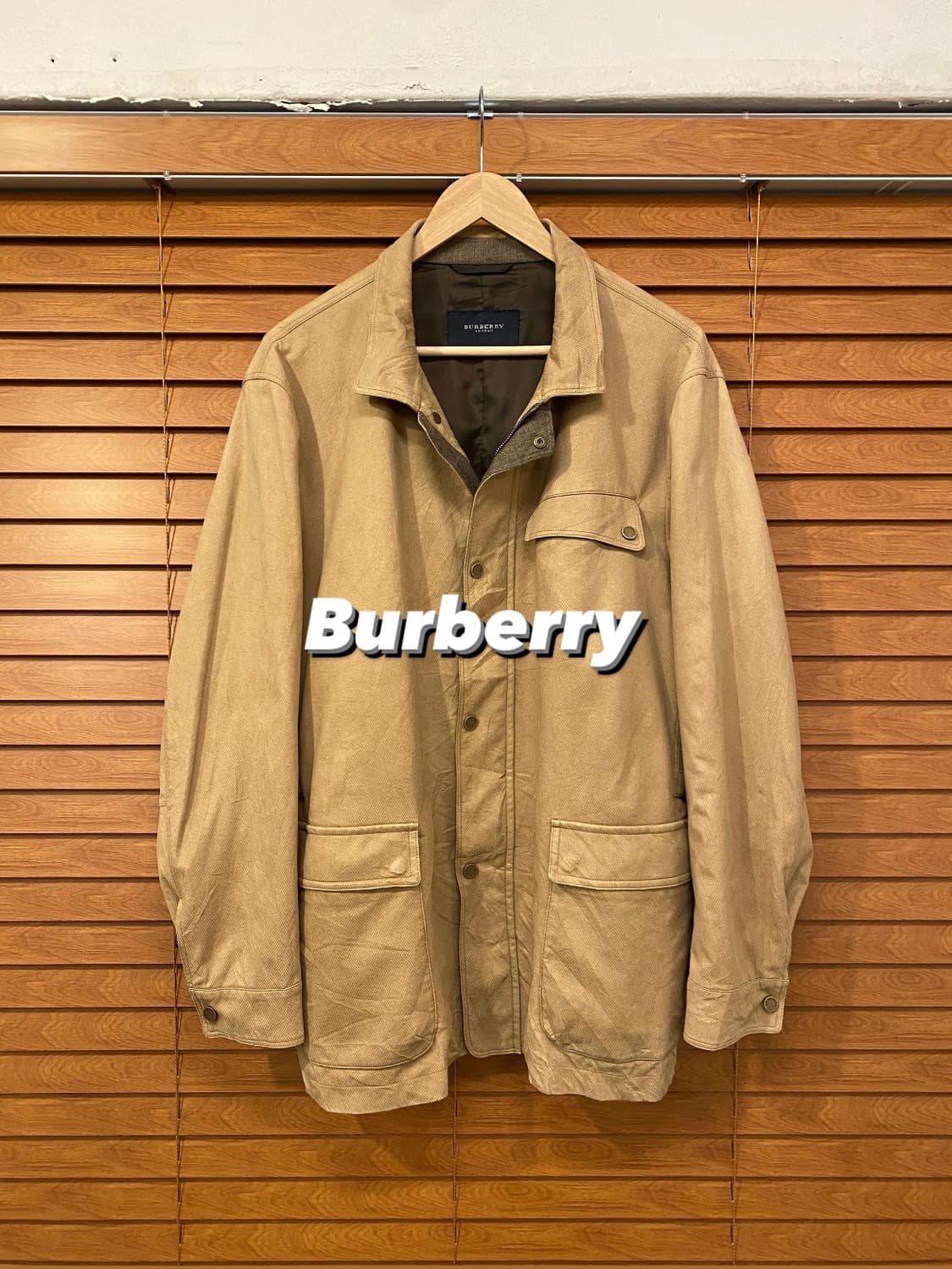 버버리 가죽 헌팅 자켓 상품이미지1