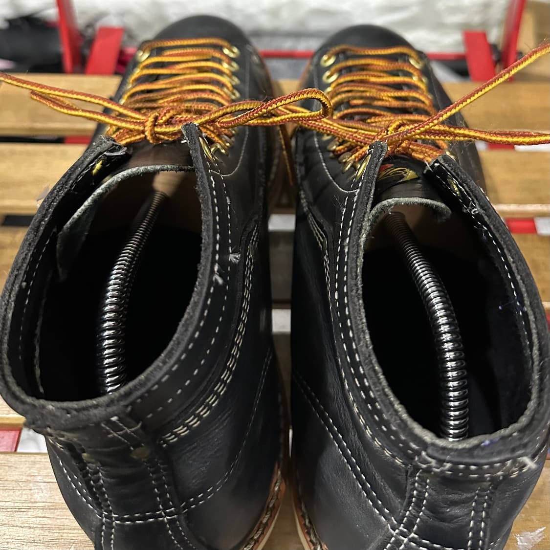 US8.5 265) 쏘로굿 워커 남성 남자 워커 몽키 블랙 레더 상품이미지5