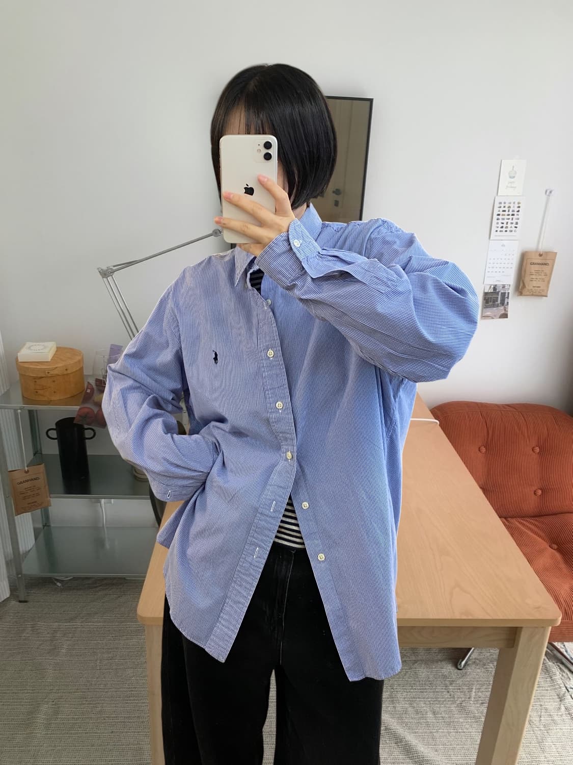 폴로랄프로렌 체크 셔츠 (Man XL) AA1034 상품이미지1