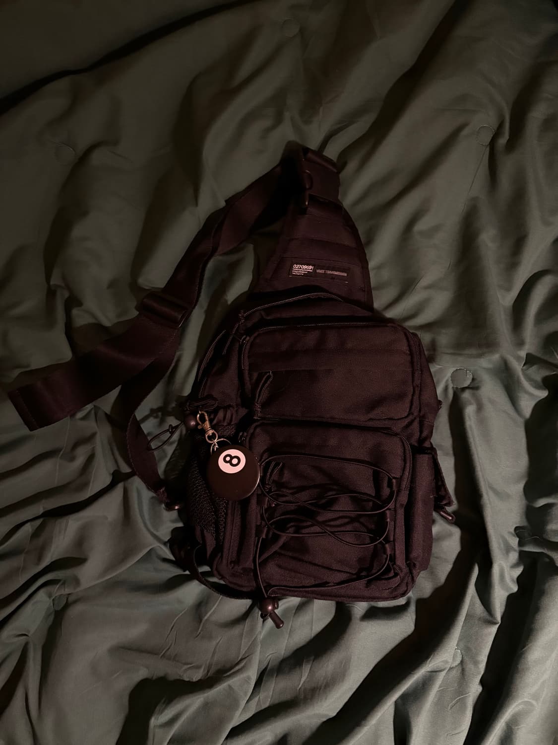 빈티지 크로스 힙색 키링 포함 상품이미지1