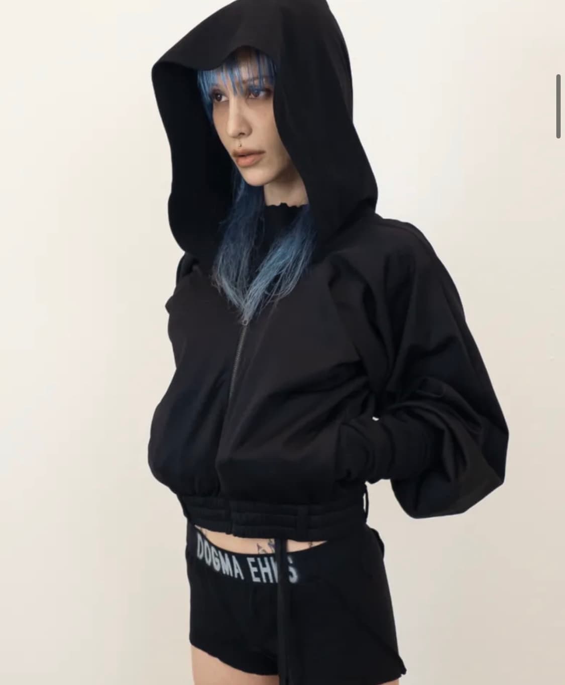 도그마엑스 집업 후디 블랙 상품이미지2