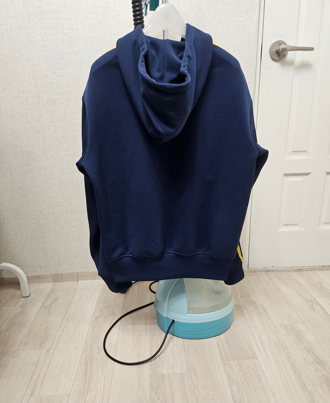 (105)XL☆초대장급☆아디다스 파이어버드 플락 [네이비옐로우] 후드져지 상품이미지6