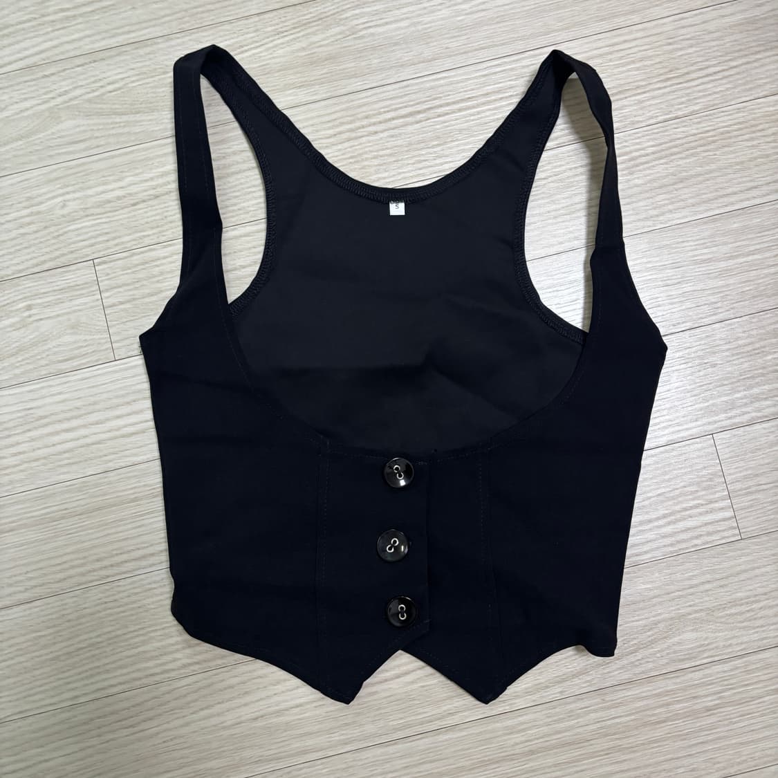 아사 st 블랙 슬림핏 베스트 조끼 상품이미지7