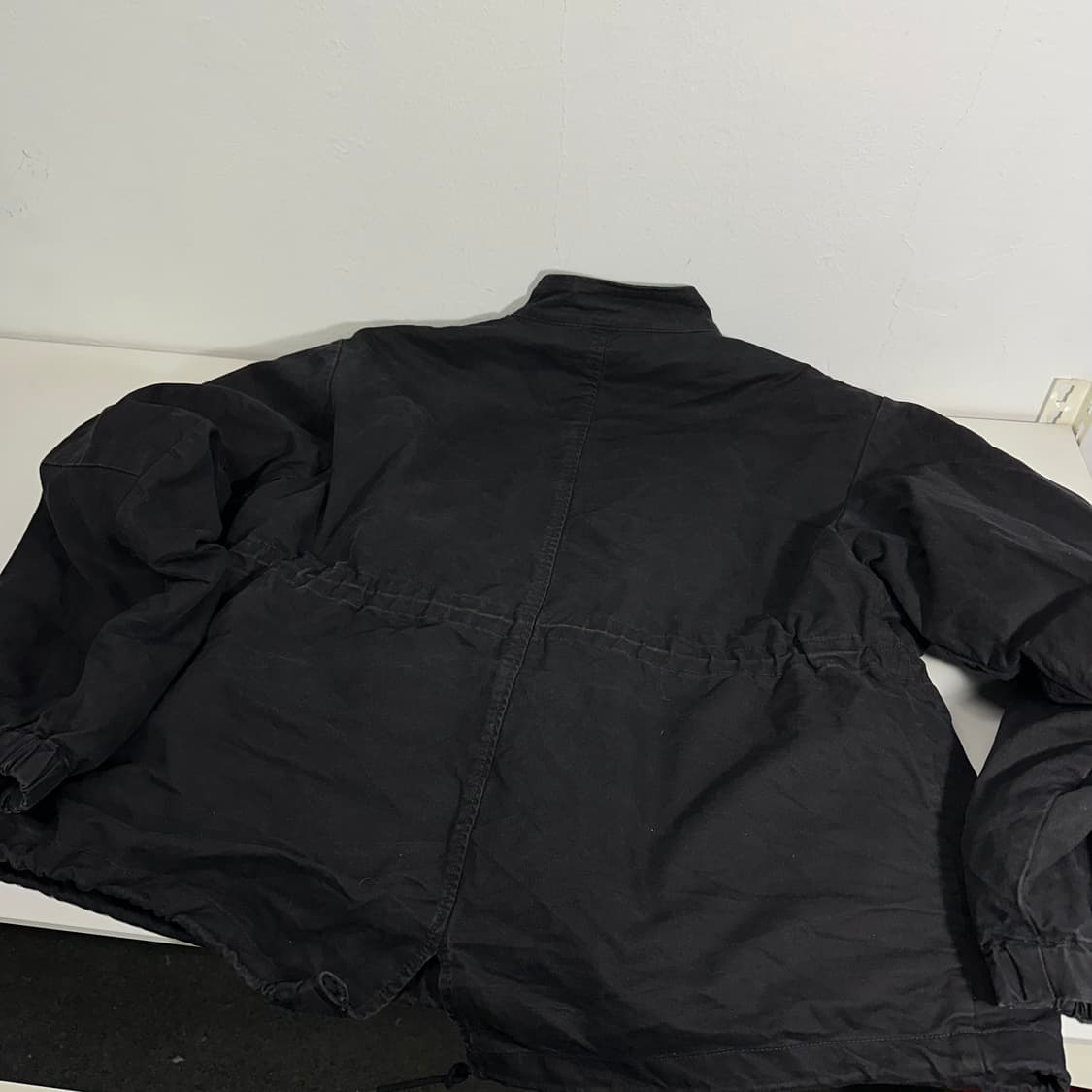 XL 라퍼지스토어 블랙 오버핏 3M내피 퍼리스트링 야상점퍼 상품이미지5