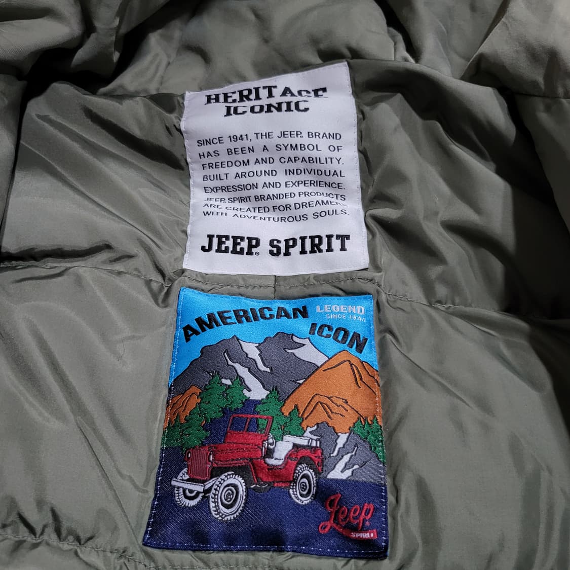 (공용) jeep 지프 폴라베어 덕다운 야상 패딩 (S/90-95) 상품이미지4