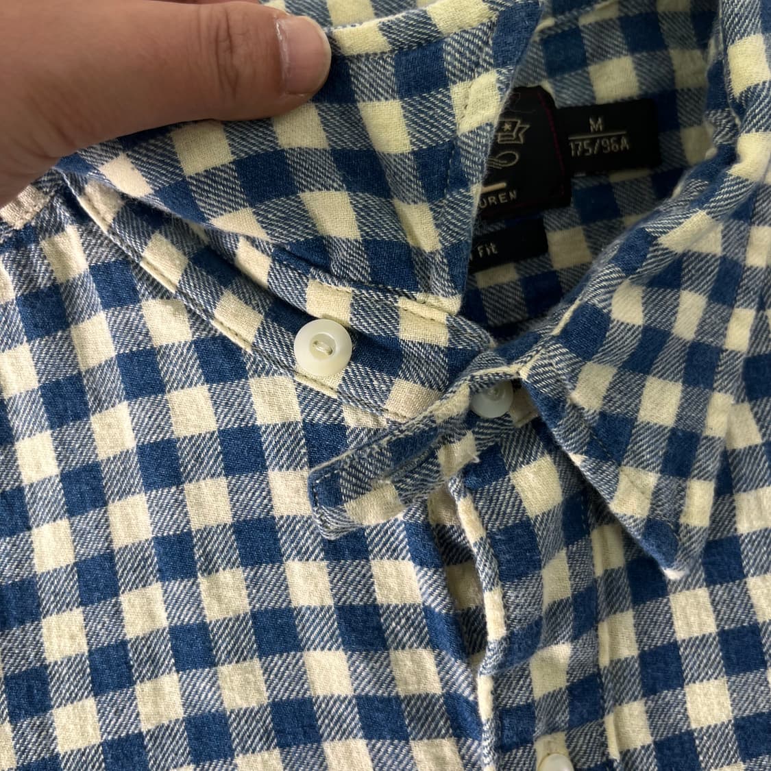 폴로랄프로렌 더블알엘 빈티지 체크 린넨 셔츠 상품이미지3