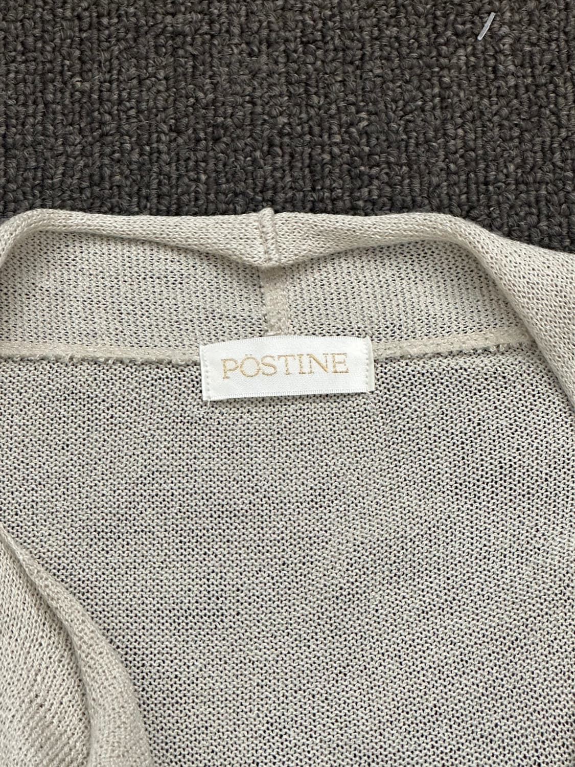 OS)Japanese vintage 여성 레이스 아이보리 니트 가디건 상품이미지4