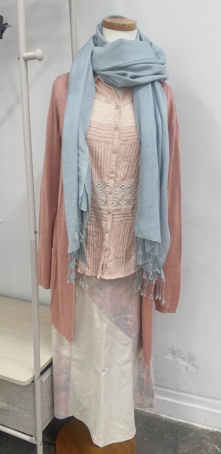 🍑하구미의 피치맛 코디세트 🍑 그런지 모리걸 양산형 오리엔탈 핑크 상품이미지5