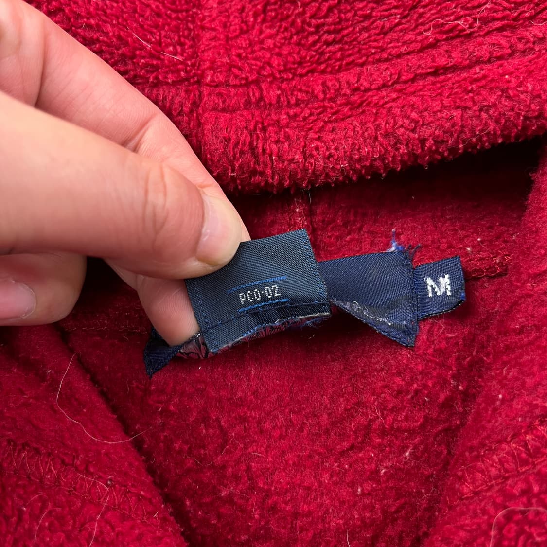 100 폴로랄프로렌 스몰포니 레드 플리스 후드집업 상품이미지4