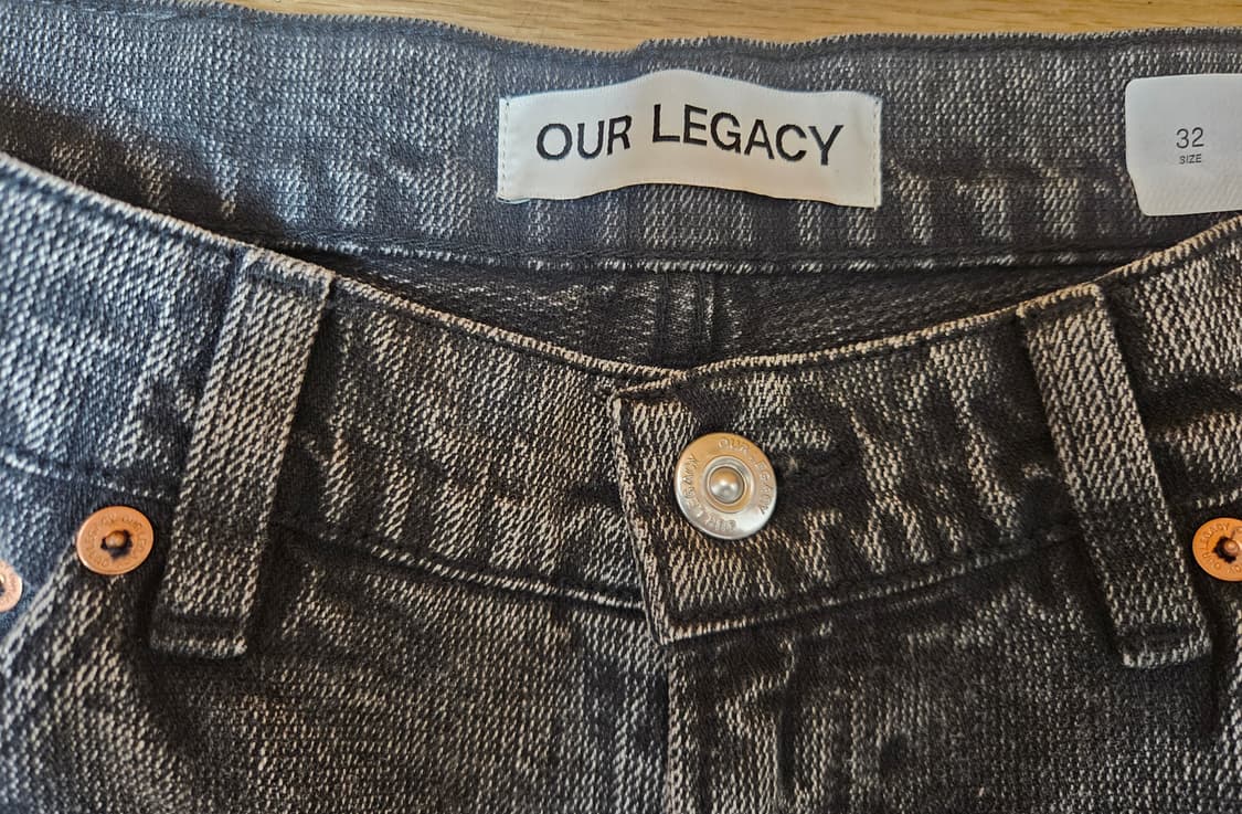 아워레가시 포멀컷 오버다이드 블랙 체인 트윌 (32) 상품이미지3