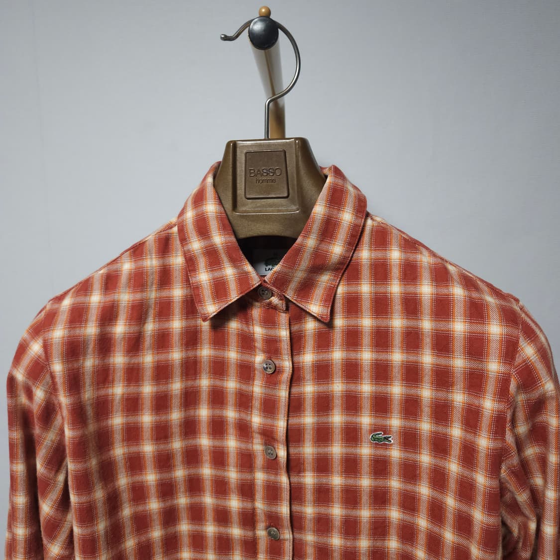 90 ) 라코스테 여성 클래식 체크셔츠 상품이미지2
