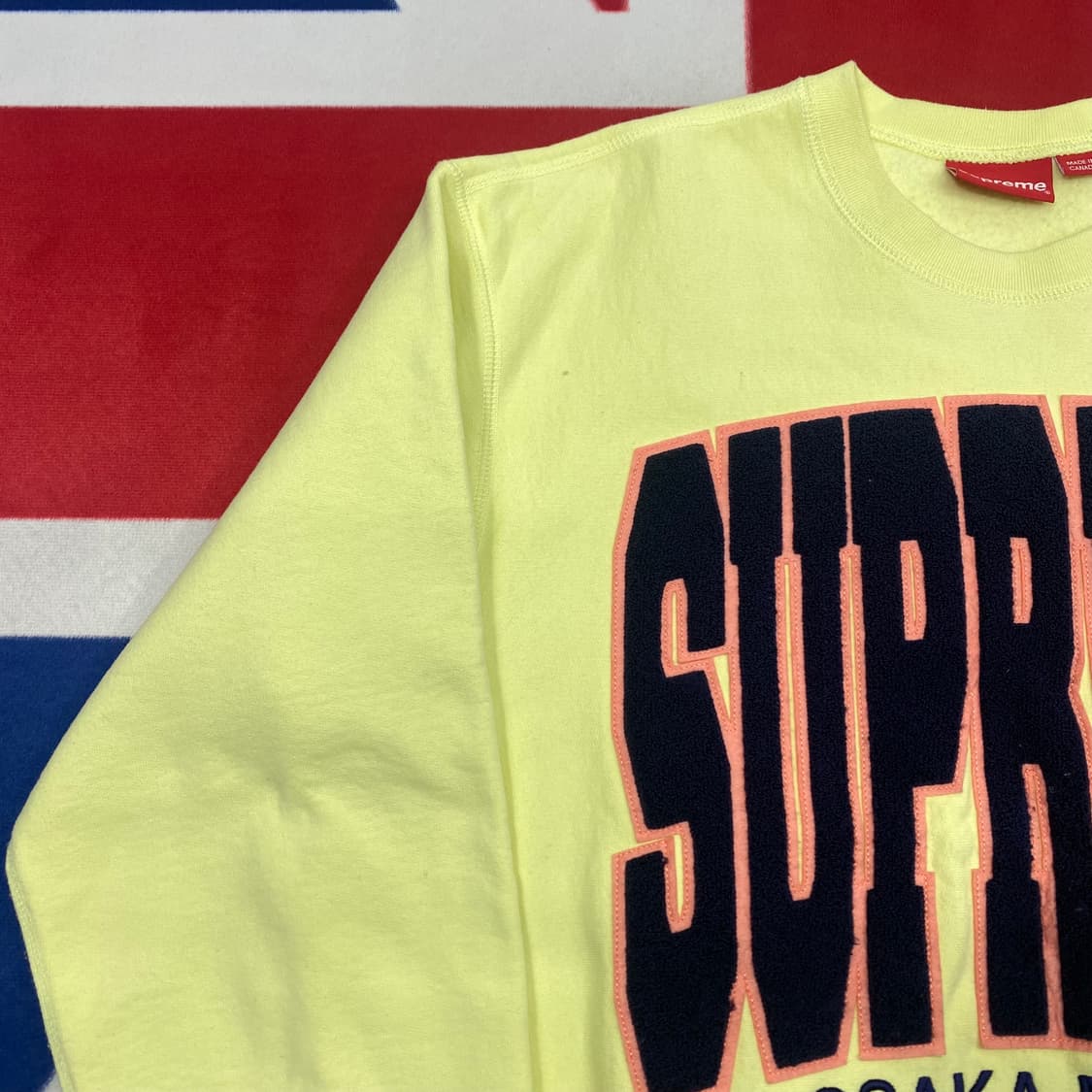 슈프림 시티스 아크 크루넥 페일 라임 M  상품이미지4