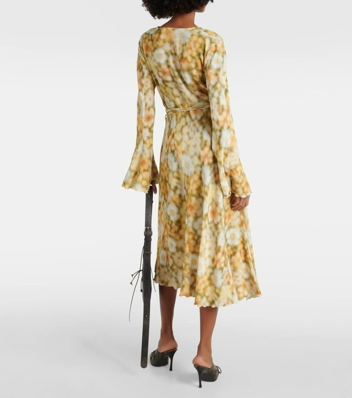 (정품/새상품) 아크네 스튜디오 여성 플로랄 랩 드레스 상품이미지5