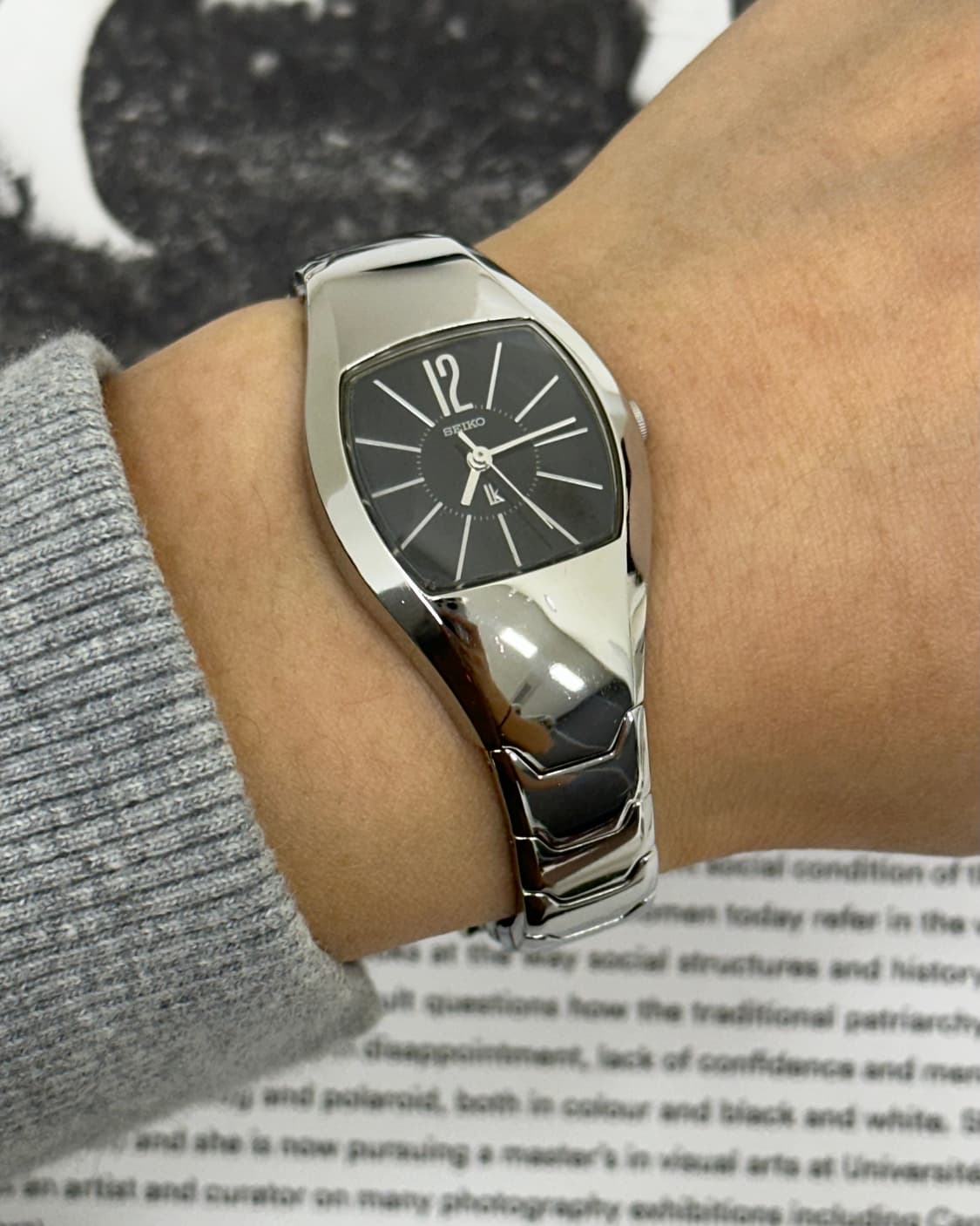 세이코 루키아 블랙 다이얼 시계 상품이미지10