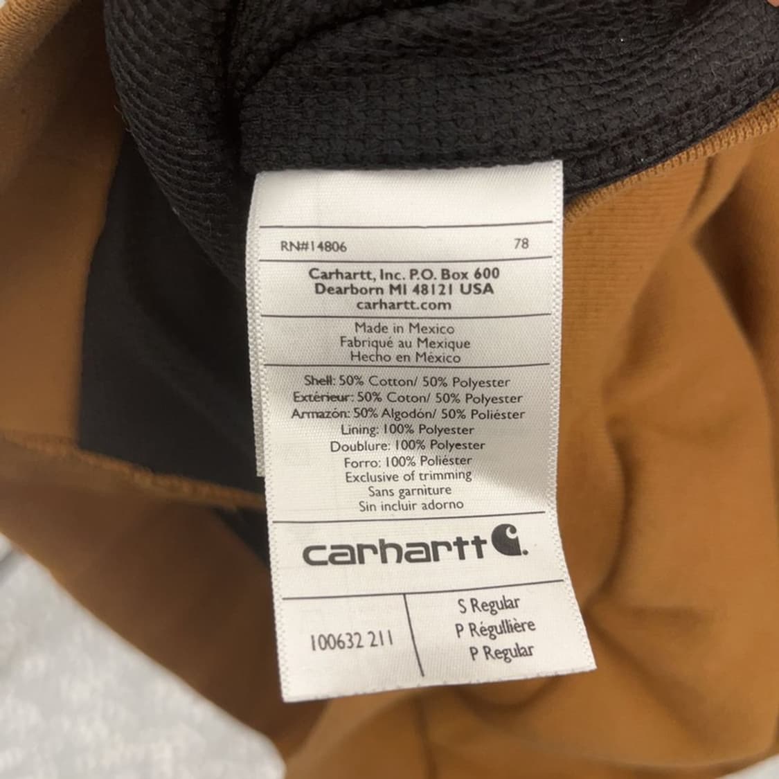 칼하트 빈티지 디어본 써멀 후드집업 S C08142 상품이미지6