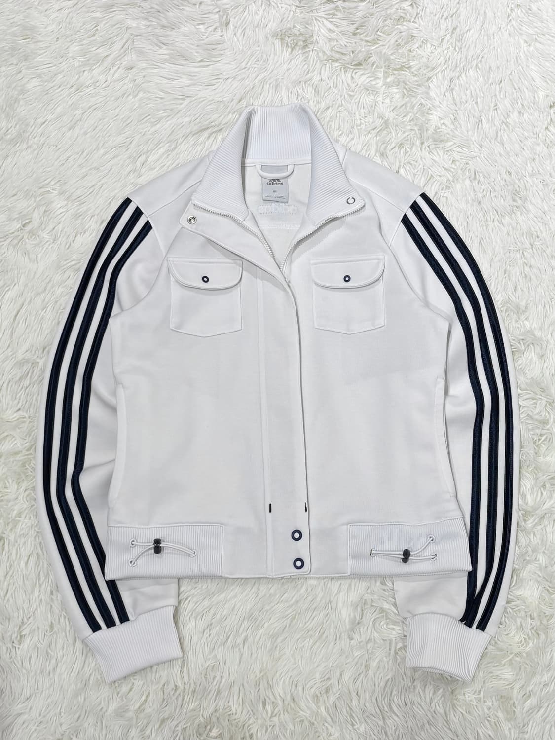 아디다스 화이트 삼선 트랙 집업 상품이미지4