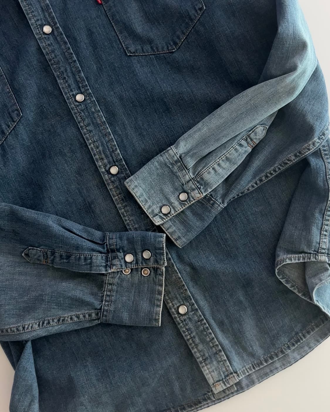 리바이스 투포켓 데님 웨스턴 셔츠 XL 상품이미지5