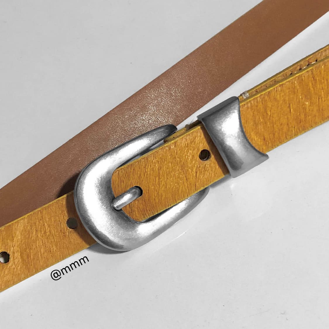 [리얼송치] 카우헤어 송치털 웨스턴 벨트🐂 상품이미지8