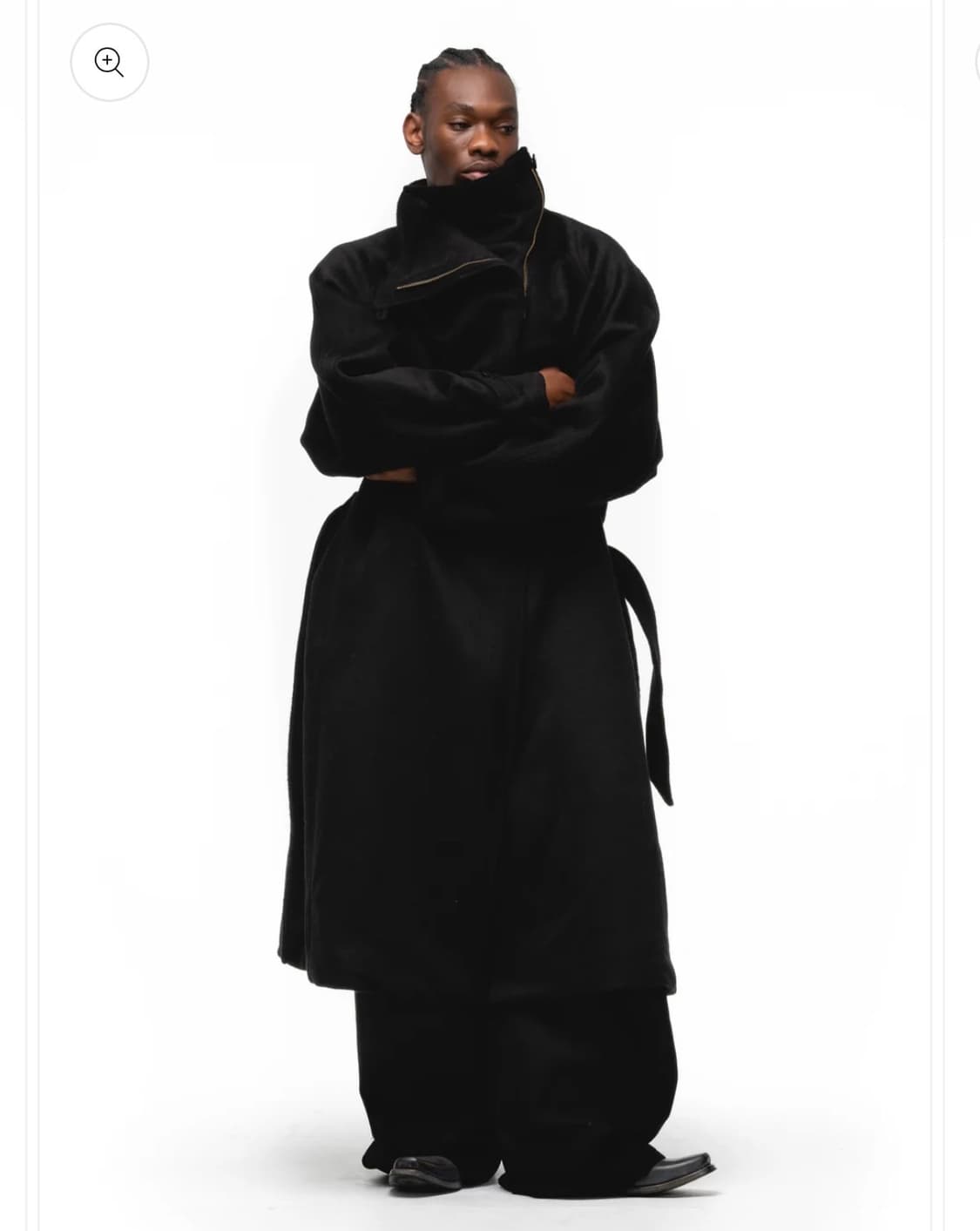 NO/FAITH STUDIOS WOOL COAT BLACK 상품이미지1