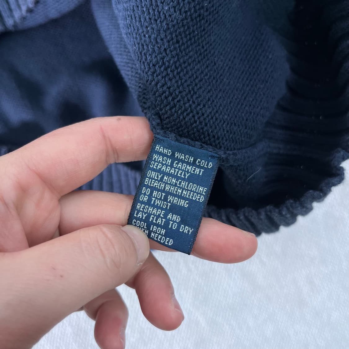 100 폴로랄프로렌 코튼 네이비 니트 상품이미지5