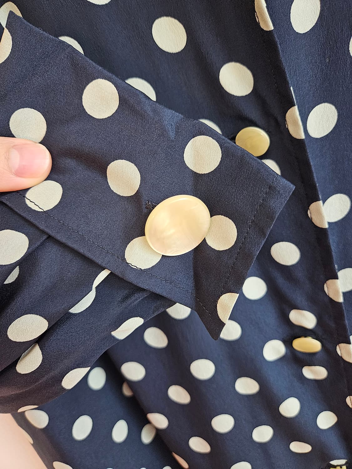 (정품) 발렌티노 미스브이라인 실크 도트 원피스 상품이미지5