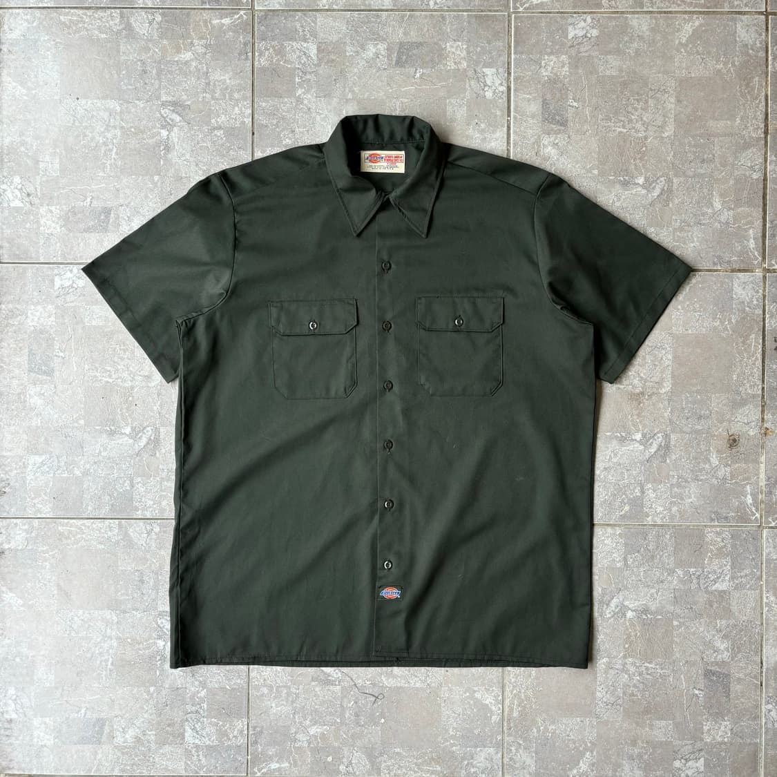 90s USA 디키즈 빈티지 워크 반팔셔츠 XL 상품이미지1