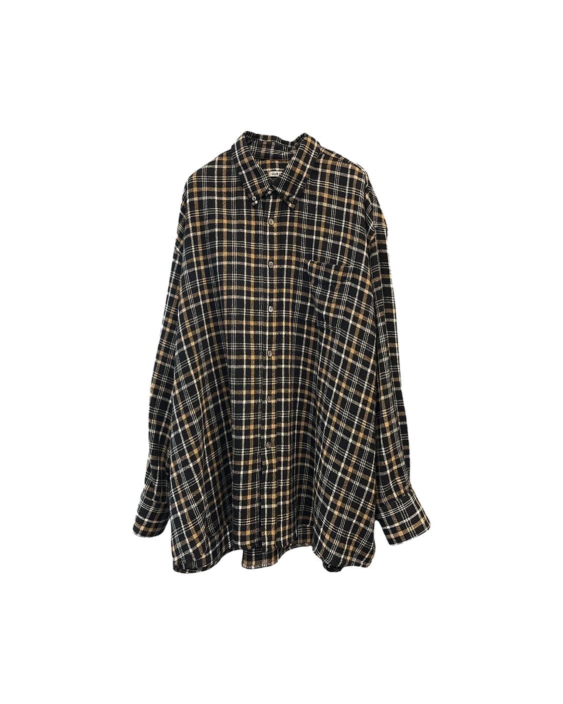 아워레가시 보로우드 BD 셔츠 브라운 체크 상품이미지4