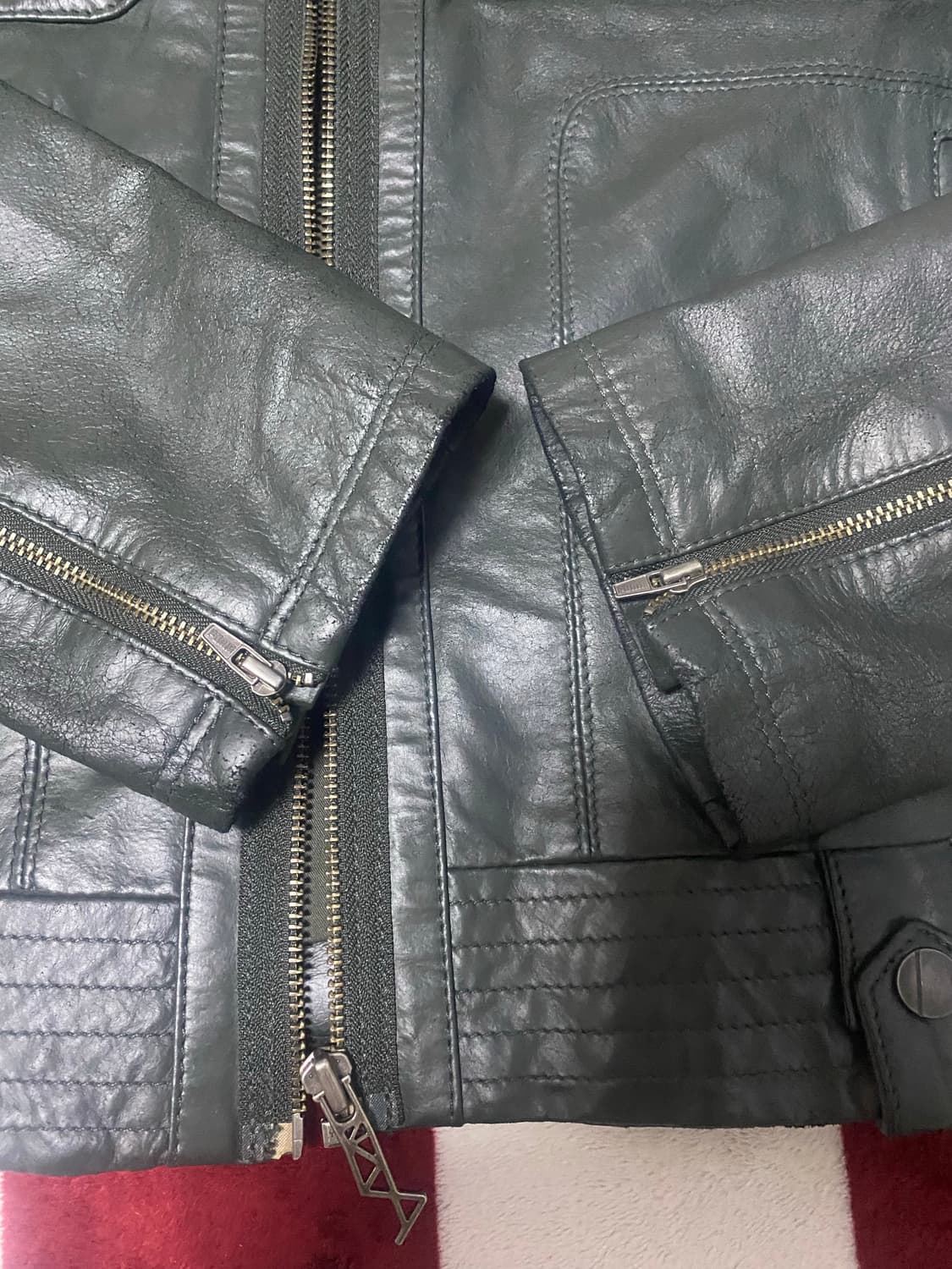 푸마x두가티 콜라보 라이더 가죽자켓 상품이미지3