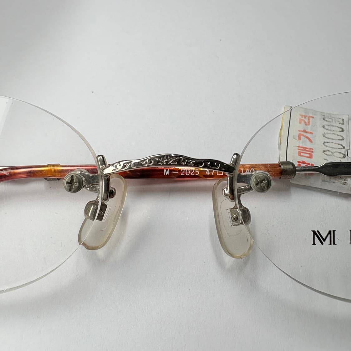 빈티지 무테 안경(MIRAGE 저스트 샤프 무테 안경) 상품이미지3