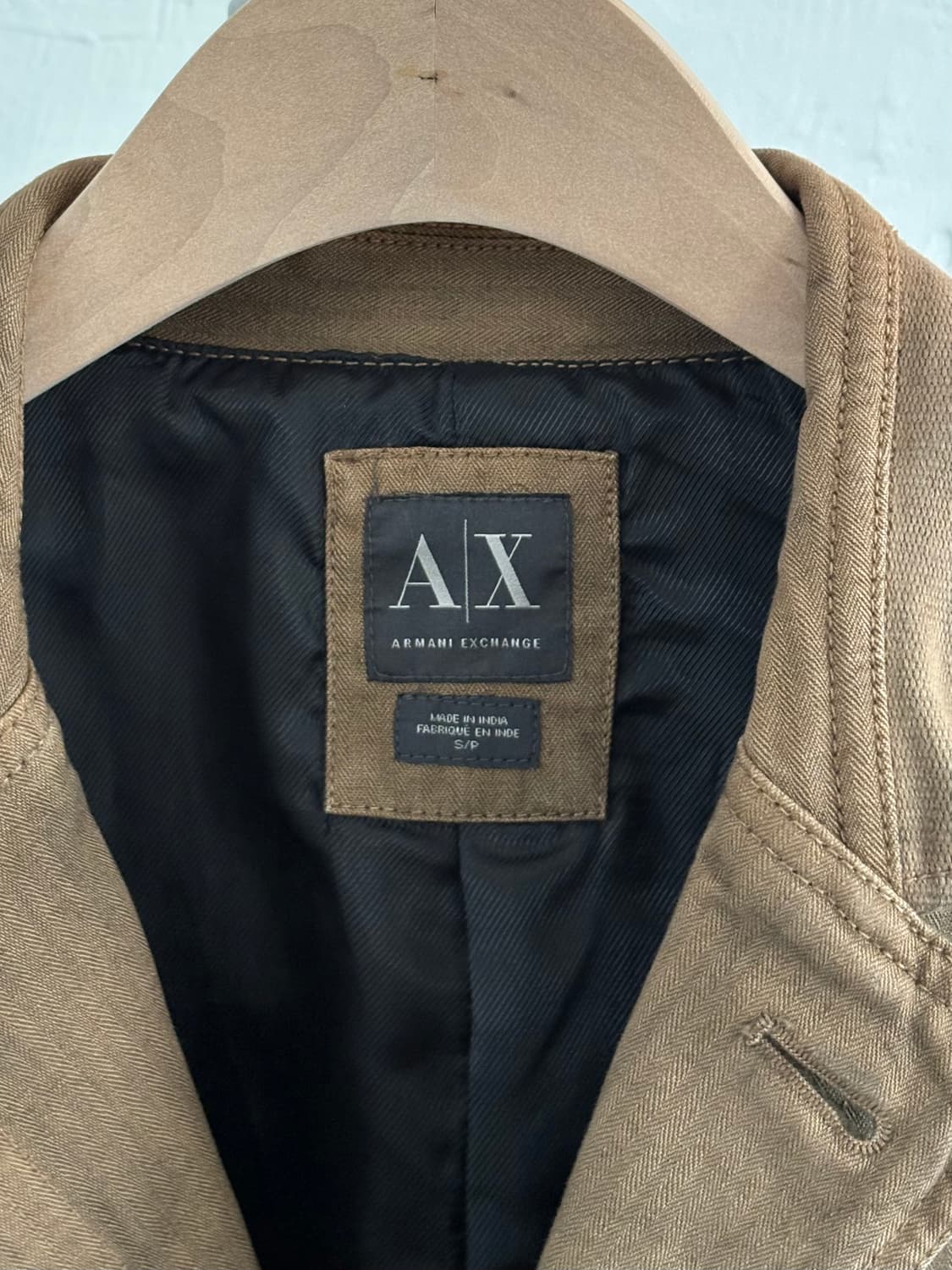아르마니 익스체인지 브라운 유틸리티 블레이저 자켓 상품이미지4