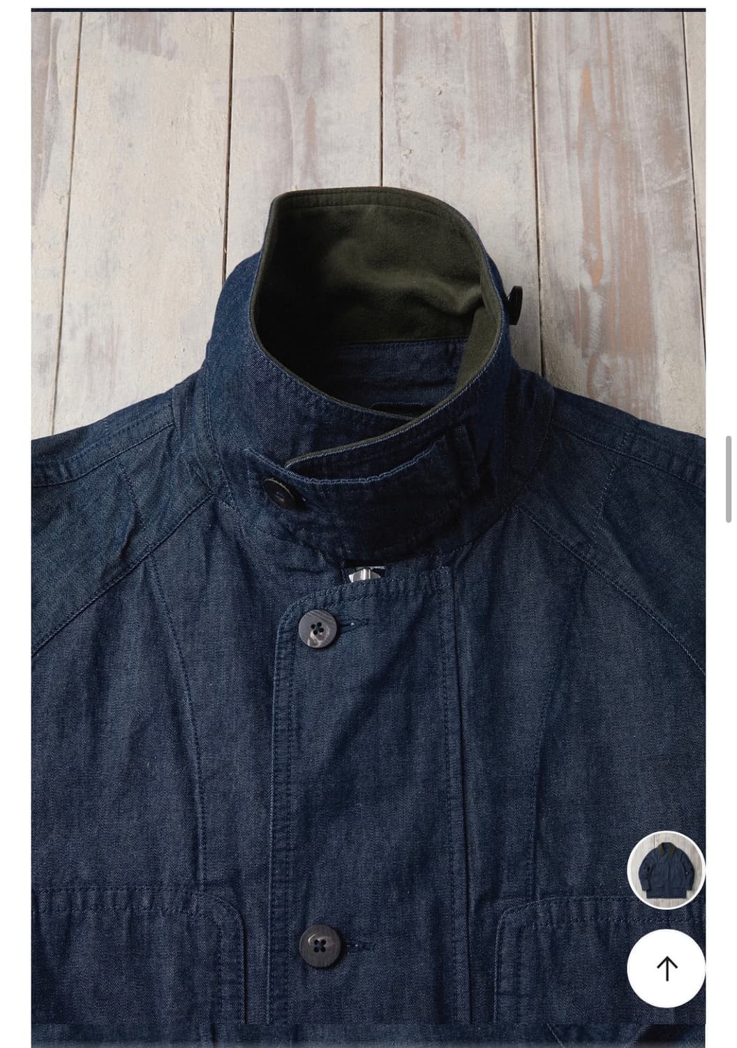 FFC x DOCUMENT 헨리코튼 워시드 데님 필드 자켓 상품이미지6