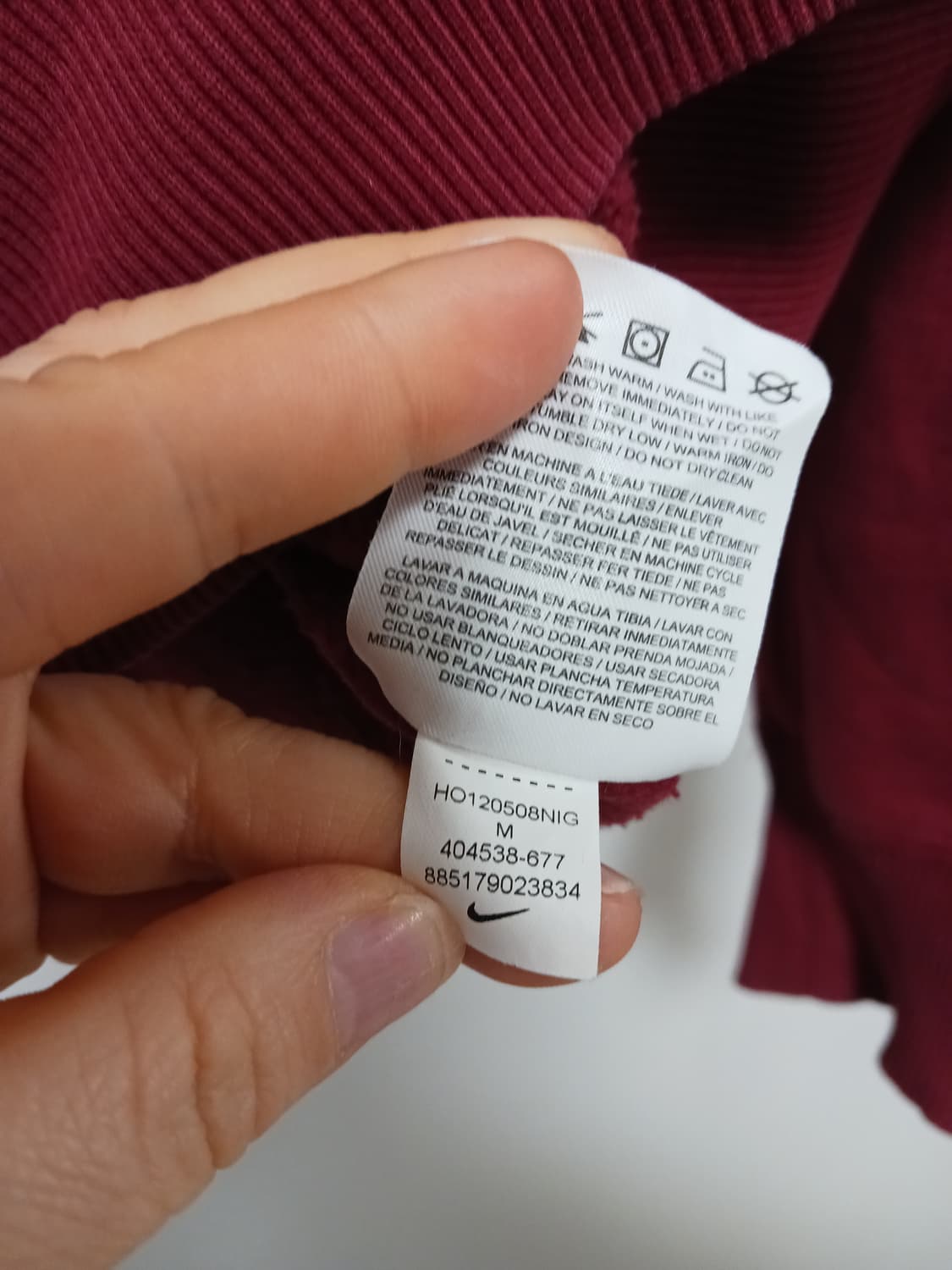 나이키 스우시 기모 후드 티셔츠 상품이미지4