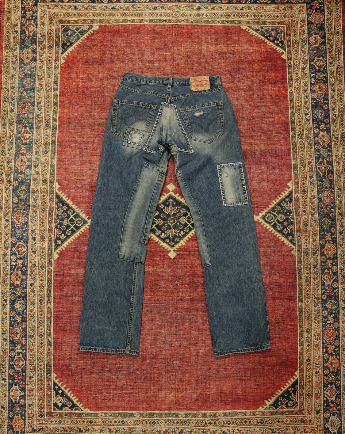 00s 빈티지 리바이스 501 커스텀 데님팬츠 판매 상품이미지8