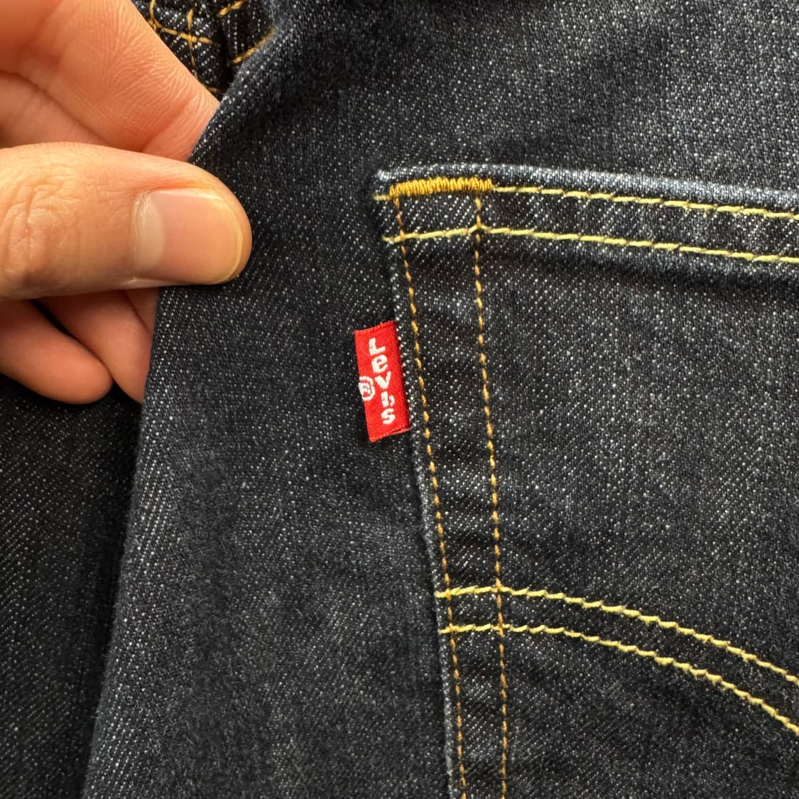 리바이스 505 데님 팬츠 레귤러 스트레이트 핏 진청 상품이미지7