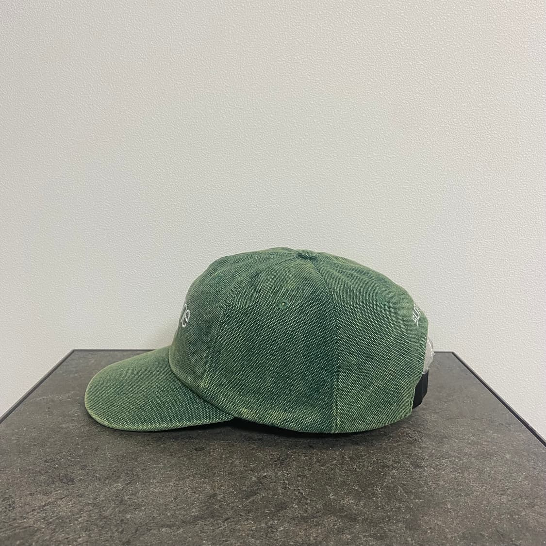 (OS) 슈프림 6패널 볼캡 모자 스톤 워시드 틸 블루 상품이미지2