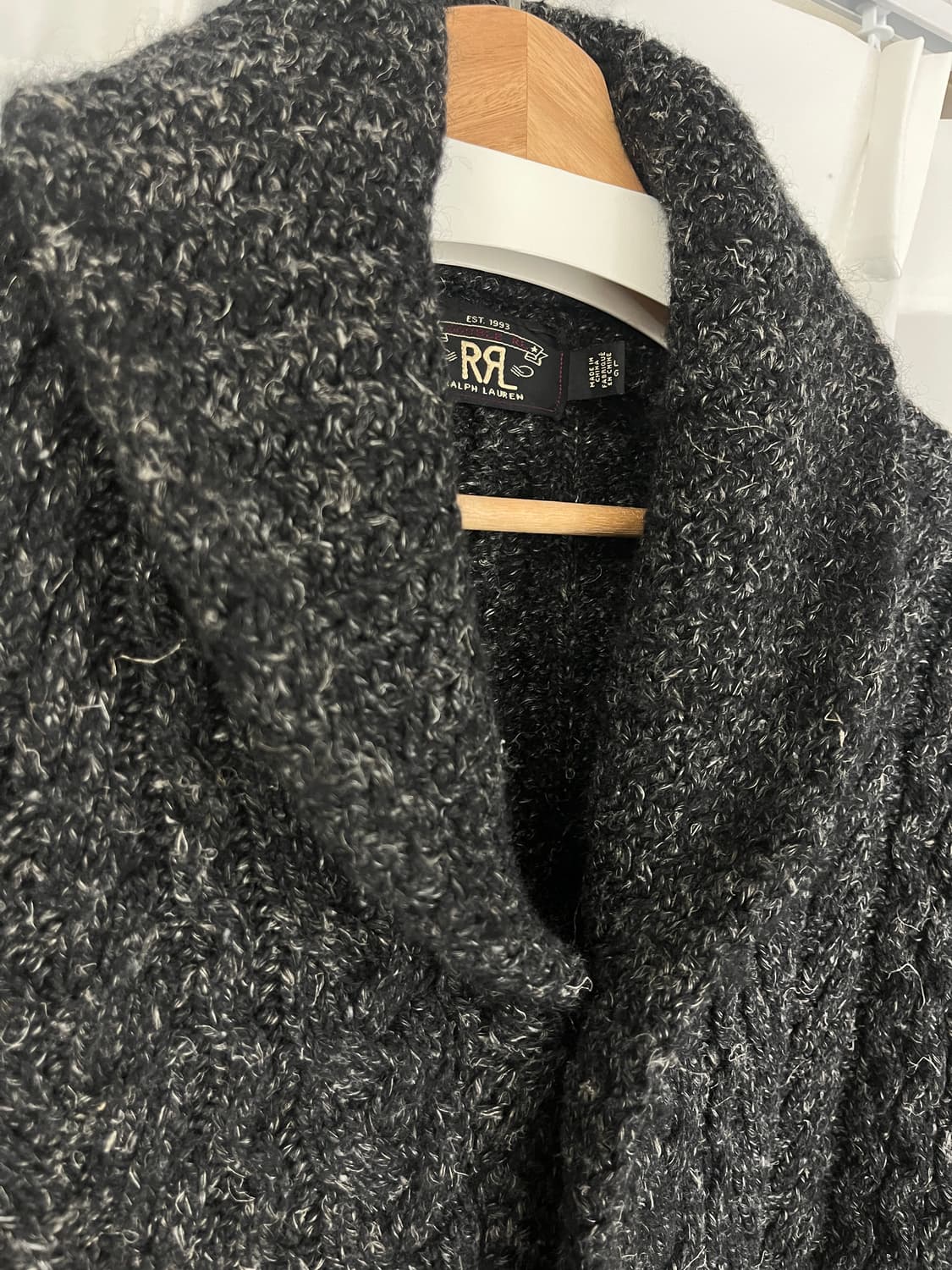 더블알엘 숄카라 헤비울 가디건 (L) 상품이미지7