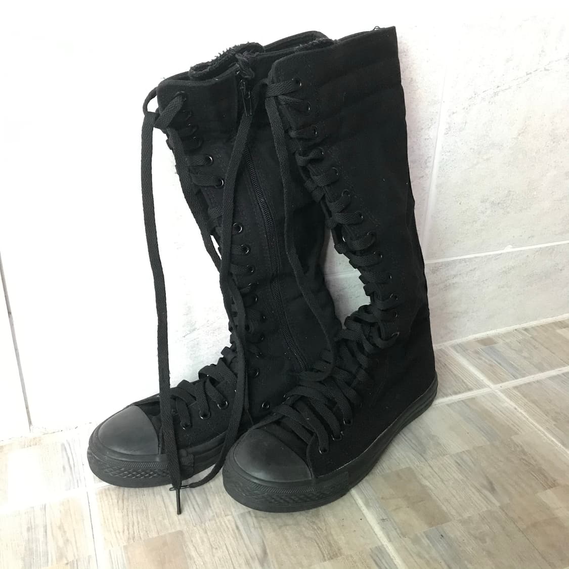 샵페어리 롱 타이업 스니커즈  상품이미지2