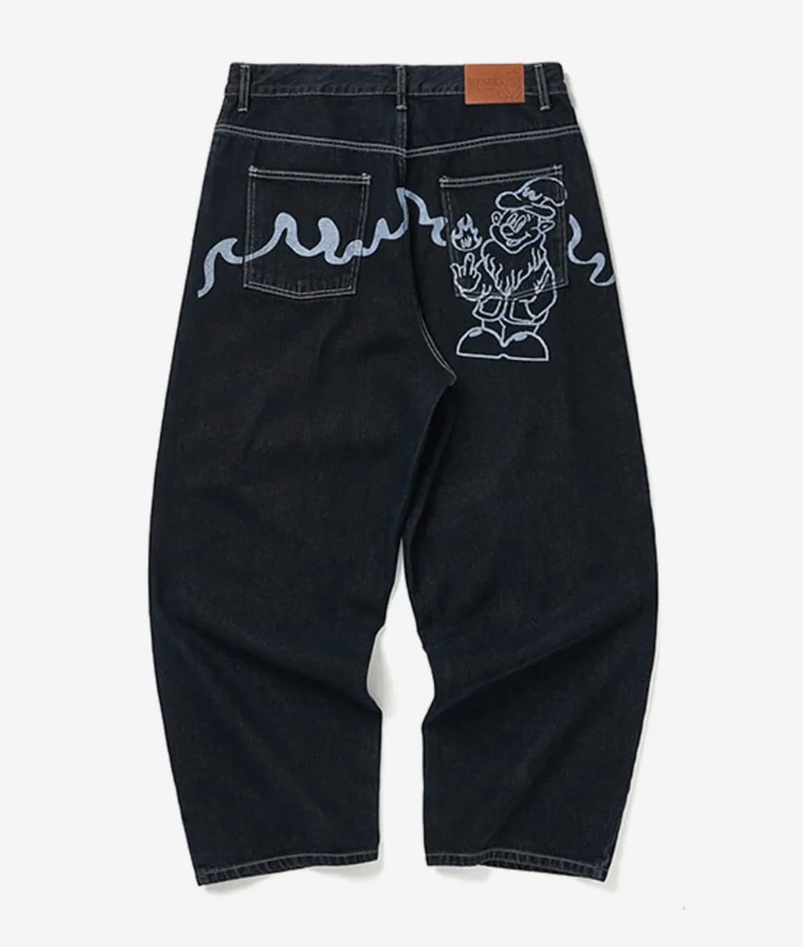 위캔더스 드워프 데님 팬츠 블루 상품이미지1