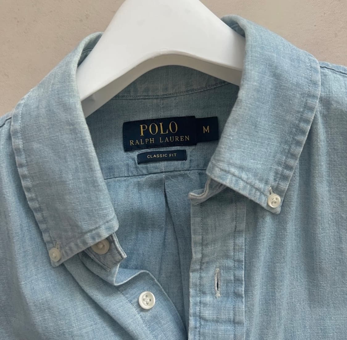 폴로 랄프로렌 코튼 샴브레이 셔츠 클래식핏 상품이미지4