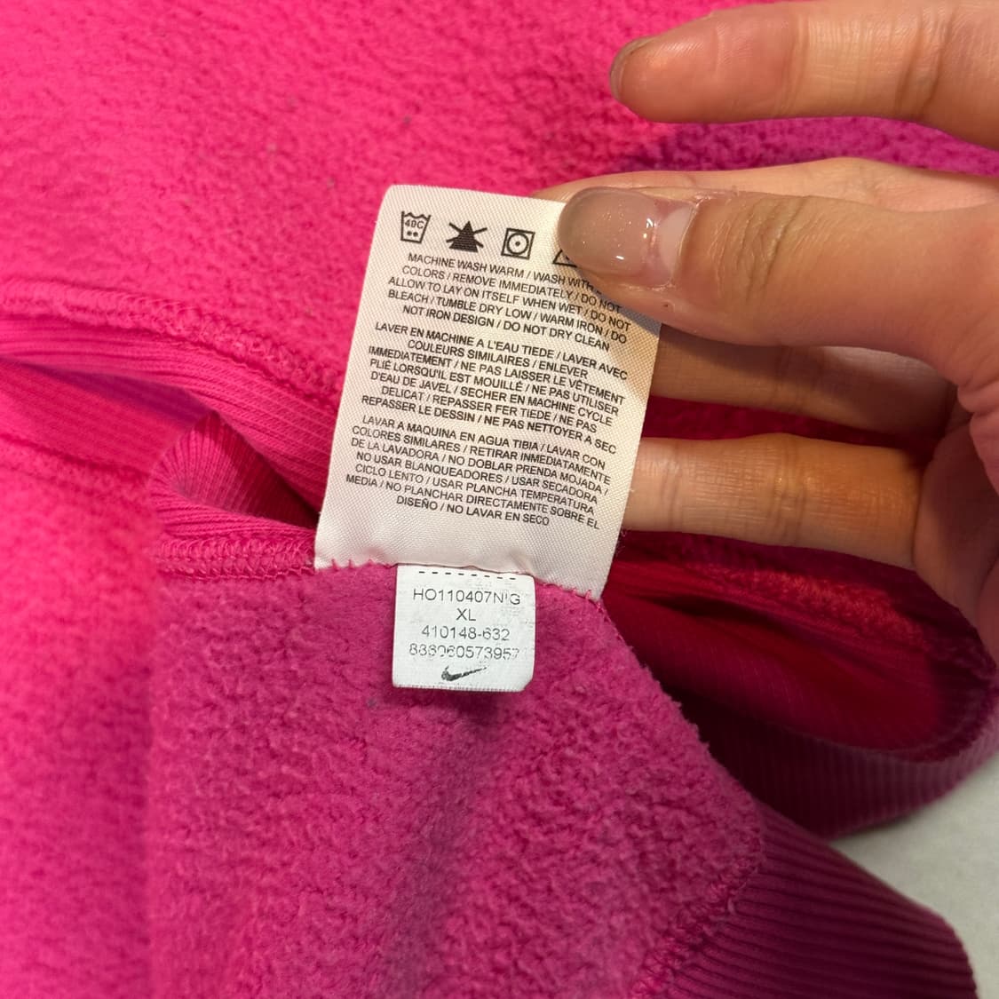 XL) 나이키 핑크색 후드집업 상품이미지9