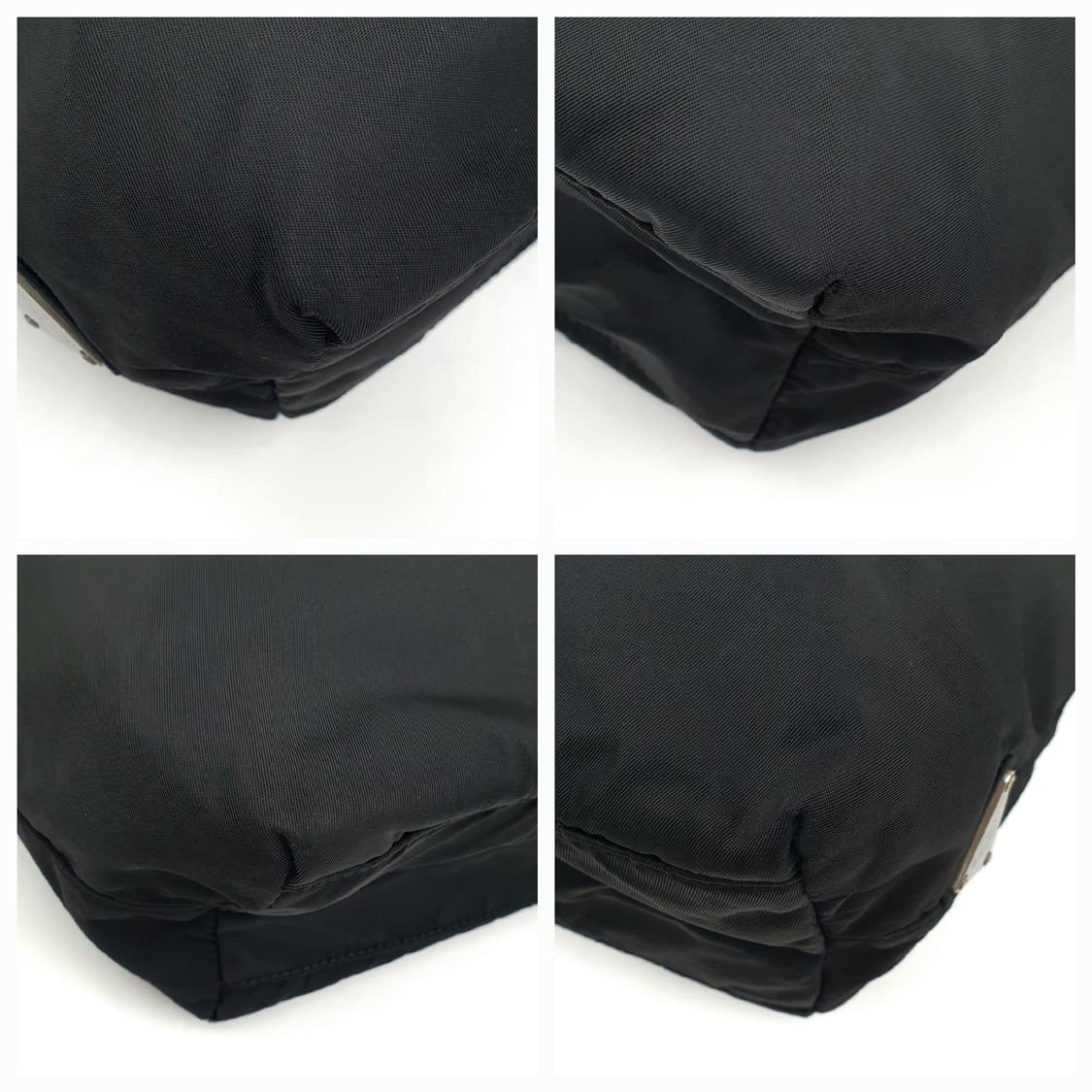 프라다 리나일론 블랙 플라스틱 핸들 토트백 상품이미지8